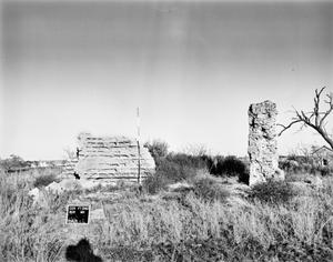 Primary view of object titled '[Fort Chadbourne, (West elevation)]'.