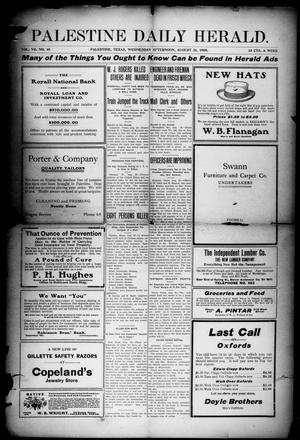 Palestine Daily Herald (Palestine, Tex), Vol. 7, No. 40, Ed. 1, Wednesday, August 26, 1908