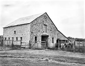 [Adam R. Johnson House, (West oblique of barn)]