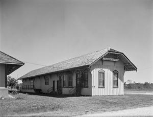 [League City Railroad. Station, (Northwest oblique)]