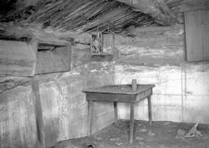 Primary view of object titled '[Mayfield Dugout, (Interior Northwest corner)]'.