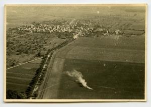 [Aerial Photograph of Fields and Town]