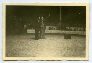 [Photograph of Clown in Circus Ring]
