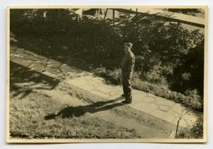 [Photograph of Soldier on Path]