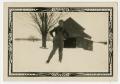 Thumbnail image of item number 1 in: '[Man Standing in Snow in Overalls]'.