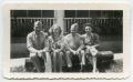 Photograph: [Photograph of Two Soldiers and Two Ladies on a Bench]
