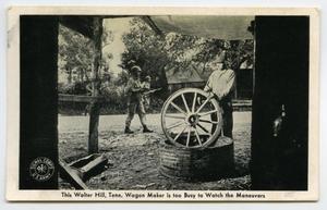 [Postcard of Wagon Maker]