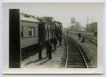 Photograph: [Photograph of Soldiers and Train]