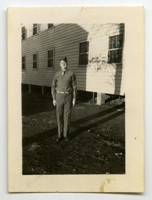 [Photograph of Harold Wells at Camp Campbell]