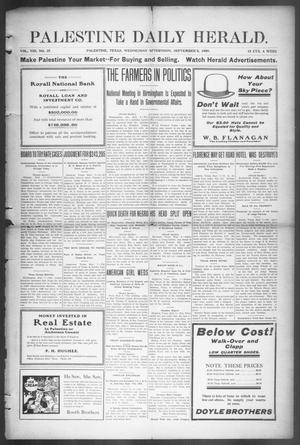 Palestine Daily Herald (Palestine, Tex), Vol. 8, No. 35, Ed. 1, Wednesday, September 8, 1909