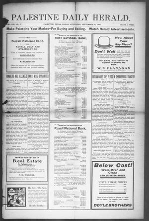 Palestine Daily Herald (Palestine, Tex), Vol. 8, No. 37, Ed. 1, Friday, September 10, 1909