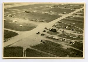 [Aerial Photograph of Airplanes and Runway]