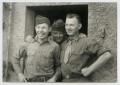 Thumbnail image of item number 1 in: '[Photograph of Three Soldiers in a Doorway]'.