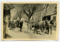 Photograph: [Photograph of Horse-Drawn Wagon in Street]