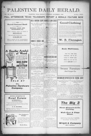 Palestine Daily Herald (Palestine, Tex), Vol. 8, No. 87, Ed. 1, Monday, November 8, 1909