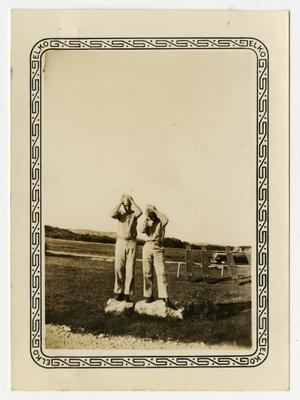 [Two Soldiers at Abilene State Park]
