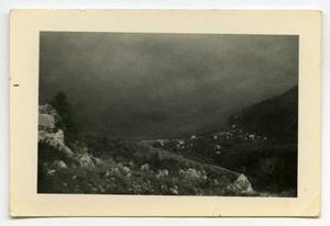 Primary view of object titled '[A Photograph of a Valley Road]'.