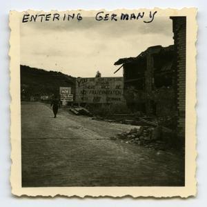 Primary view of object titled '[Crossing the German Border]'.