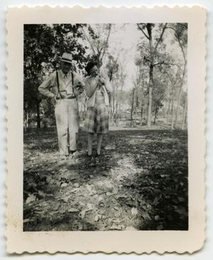 [Photograph of a Civilian Man and a Lady in a Forest near Gallatin, Tenn.]