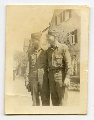 [Photograph of Homer Petross with Friend]