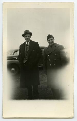 [Photograph of Alfred Miller and Woodrow Aten]
