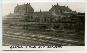 Primary view of object titled '[A German Railroad in Antwerp]'.