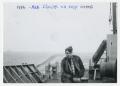 Photograph: [Photograph of Rob Clause on Deck of Ship]