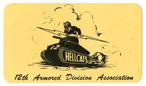 [Twelfth Armored Division Association Reunion Card]