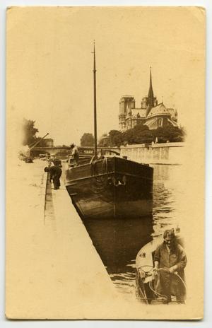 [Postcard of Dock in Port]