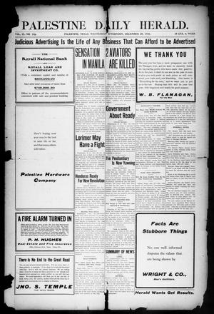 Palestine Daily Herald (Palestine, Tex), Vol. 9, No. 120, Ed. 1, Wednesday, December 28, 1910
