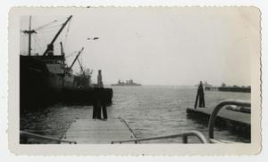 Primary view of object titled '[Photograph of a Number of Supply Ships]'.