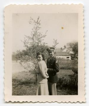 [Photograph of a Lt. and a Lady]