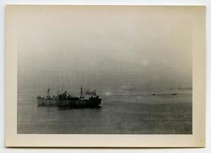 [Photograph of Ship in New York Harbor]