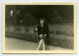 [Photograph of Woman in Garden]