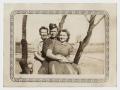 Photograph: [Ruby, Jerry, and Sheard Goodwin on Tree]
