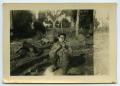 Photograph: [Soldier Shaving in Camp]