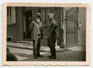 [A German Officer Talking with a Civilian]