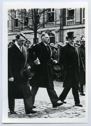 [Adolf Hitler Walking with Two Men]