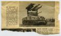 Thumbnail image of item number 1 in: '[Newspaper Clipping: GI "Calliope"]'.