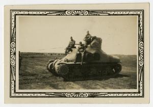 [Three Soldiers on Tank]