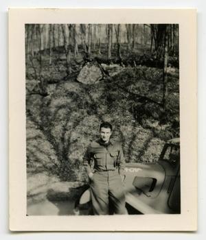 [Photograph of Soldier in Forbach, France]