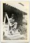 Photograph: [Photograph of Soldier on Steps]