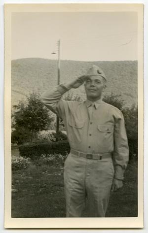 [Photograph of a Saluting Soldier]