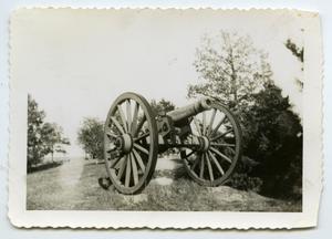 Primary view of object titled '[Photograph of a Cannon]'.