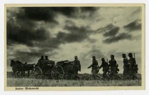 [Postcard of German Horse-Drawn Wagon]