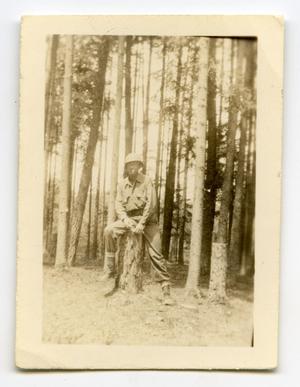 [Photograph of Soldier in Black Forest]