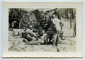 [Photograph of Soldiers in Conversation]