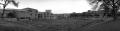 Photograph: [Betterlight Panoramic of Construction in front of UNT Union (Black a…