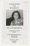 Primary view of [Funeral Program for Lucile Foley Mitchell, August 24, 1996]