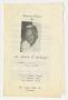 Primary view of [Funeral Program for Mitchell M. McKnight, September 19, 1987]